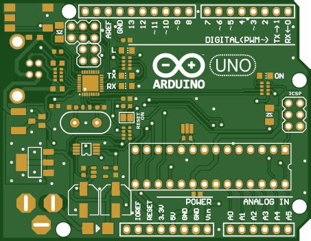 arduino uno r3 schematic and pcb layout